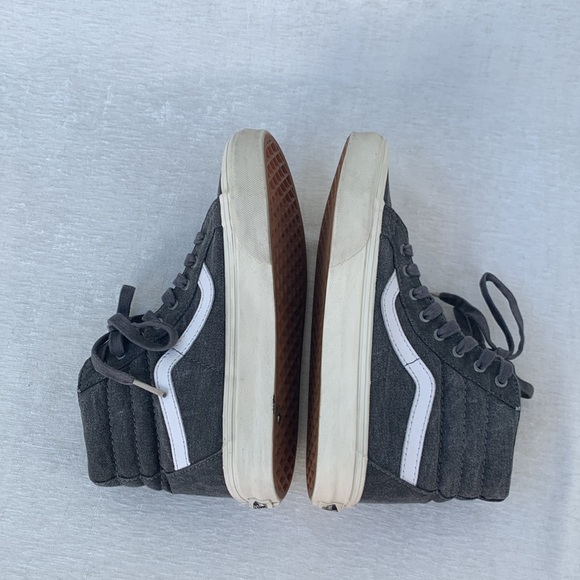 Vans Sk8-Hi Gray Overwashed Sneakers - Picture 7 of 11